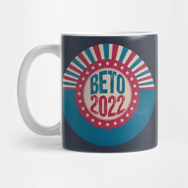 Beto 2022 Cool Grunge American Flag Election by epiclovedesigns